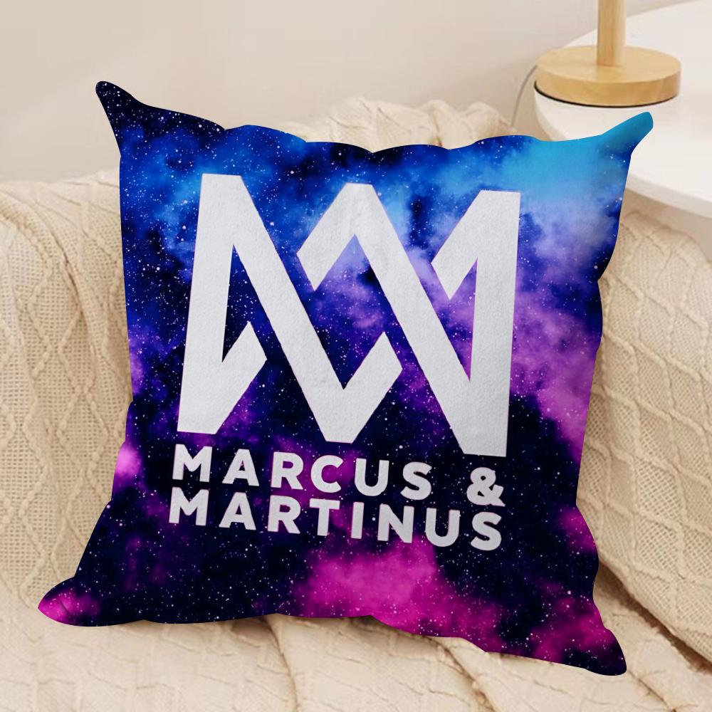 MMarcus and MMartinus Cushion Cover Soft Plush Throw Pillow Cover DoubleSided Printed Cushion Case Cozy Sofa Home Decor