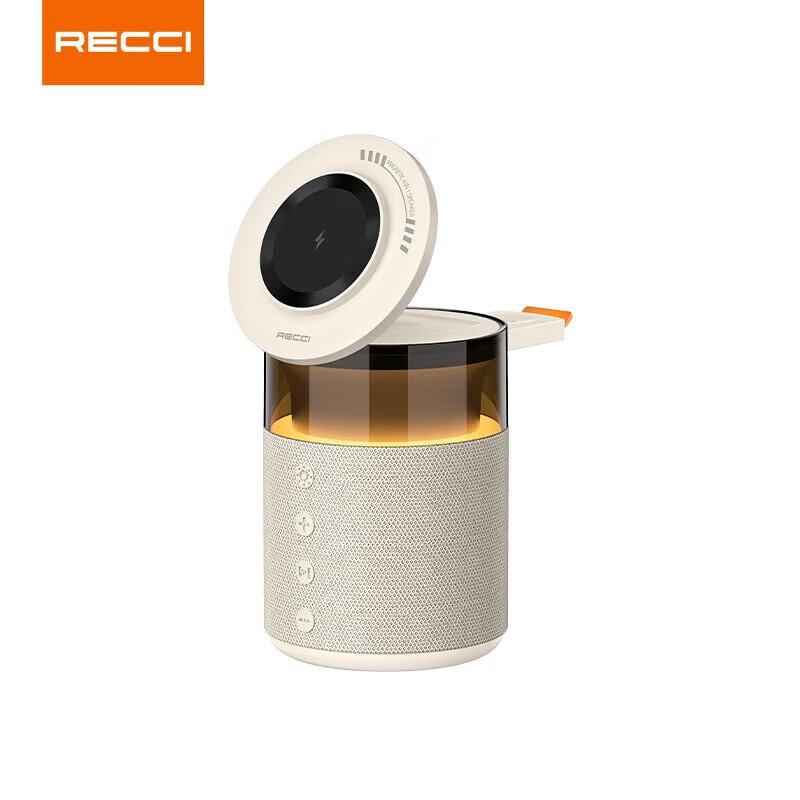 Recci RCW-51 5-in-1 Wireless Charging Bluetooth Speaker CN plug (adapter included)