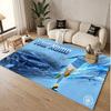 Custom Rug Erling Haaland Pattern Print Name Text Soft Non‑Slip Floor Carpet for Home Indoor Decoration