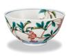 Kutani Ware Iwataya Rice Begonia Bowl, AP7-0653