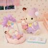 Sylvanian Families Doll and Furniture Set Together ST Mark Ages 3 and Toy Sylvanian Families EPOCH [Sleep Set] DF-27 Certified, Up, Dollhouse,