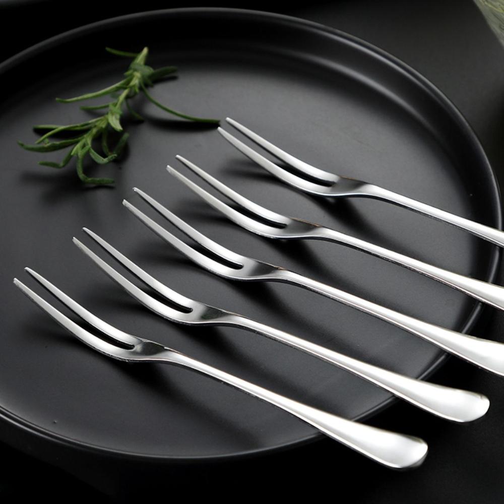 Dinnerware Portable Stainless Steel Cutlery Cocktail Accessories Tableware Fruit Forks Pickle Forks