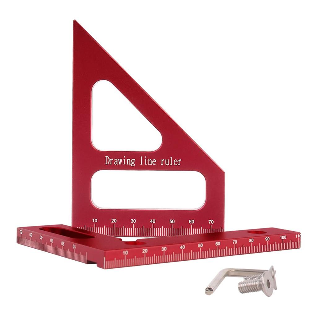 3d Multi-angle Measuring Ruler Woodworking Tools Scales Graphics High Hardness Rust-proof Aluminum