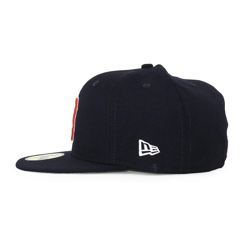 [New Era] 59FIFTY Boston Red Sox [MLB 1946 COOPERSTOWN FITTED CAP] BOSTON RED SOX 5950 Hat Navy (7-58 (approx. 60.6 Cm)) [Used]