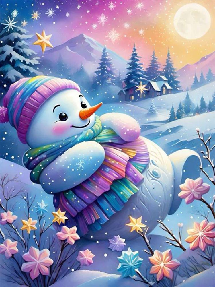 Рождественский снеговик 5D DIY Алмазное искусство Настольные украшения Стразы Алмазная живопись Настольные украшения для дома Декор Метопа