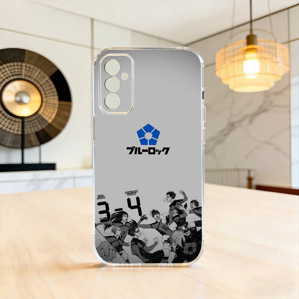Аниме B-blue L-Lock Чехол для телефона для SamsungA10,12,20,21S,30,31,40,50,51,52,70,71 Прозрачная крышка