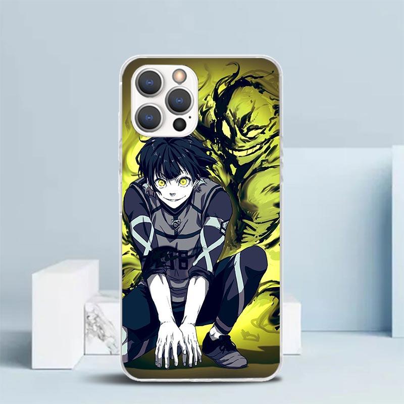 Чехол для телефона Blue Lock Бачира Мегуру Для IPhone 16 17 Air 16E 15 14 Plus 13 Mini 12 11 Pro Max 7 8 + SE 2020 Мягкая задняя крышка из ТПУ