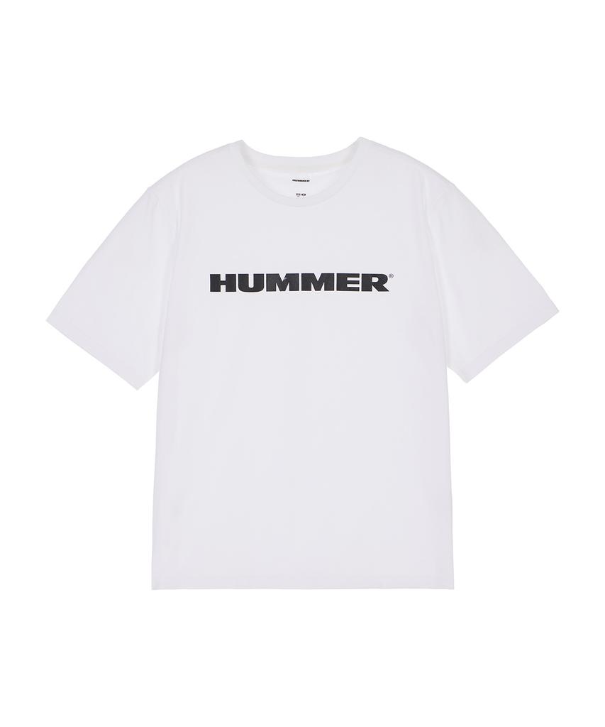 HUMMER H3 Фирменный Логотип Буквами Функциональная Крутая Короткая Футболка Белая