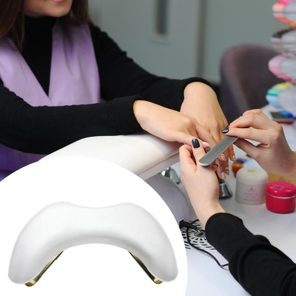 Nail Arm Rest Manicure Hand Cushion Pillow Metal Legs for Home Use