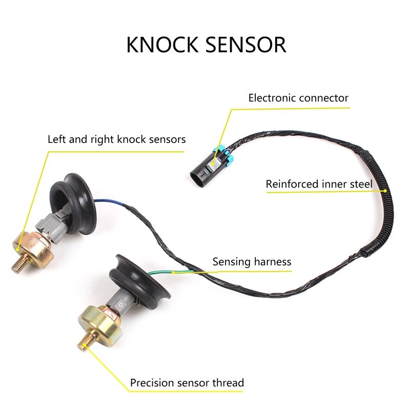 12589867  Knock Sensors with Wiring Harness Kit for 1 6 LQ9 4.8L 5.3L 6.0L 8.1L