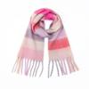 Winter Female Lattice Imitation Cashmere Scarf for Women Thick Warm Pashmina Bufanda Shawl Rainbow Tassel Echarpe Poncho Stoles