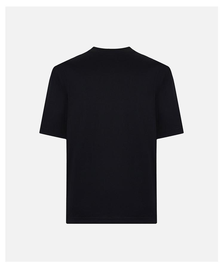 [Personalized Logo Classic Versatile] Spring and Summer Solid Color Comfortable Simple Daily Men's Round Neck Short sleeved T-shirt