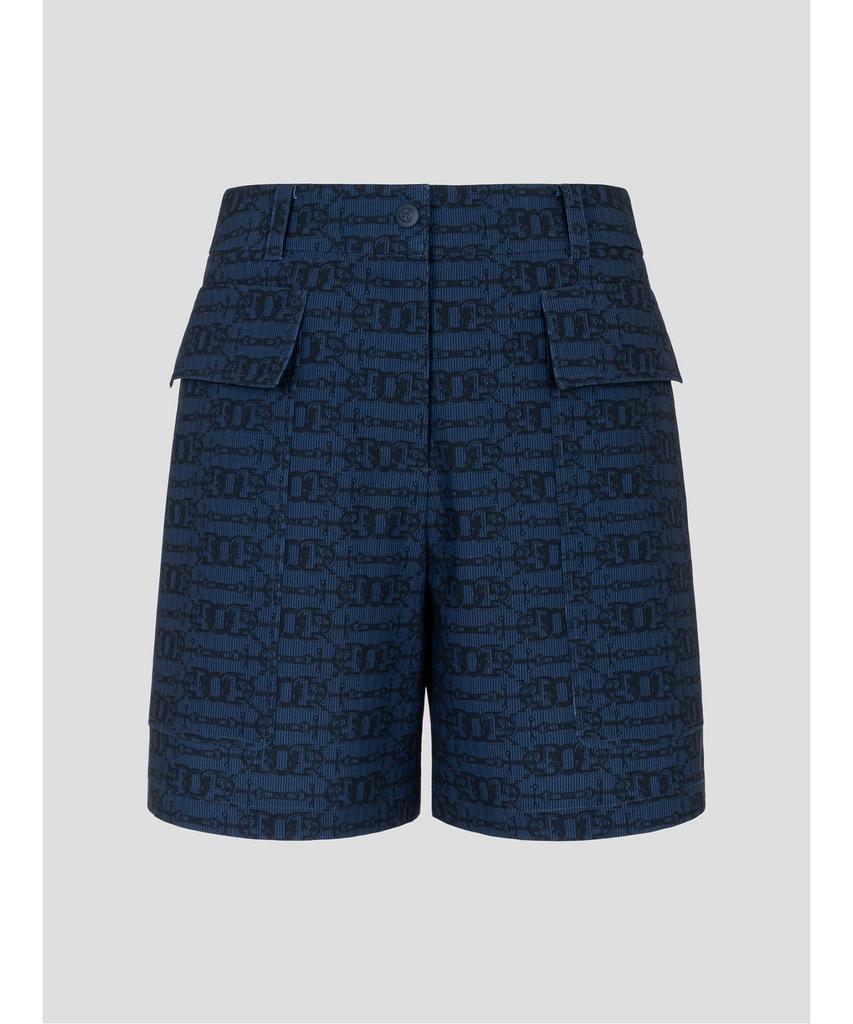 BEANPOLE GOLF Women'S Chain Pattern Half-Length Shorts - Navy