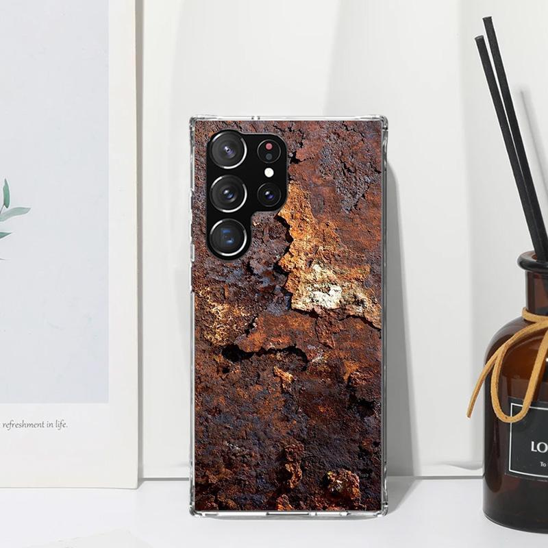 Vintage Industrial Style Rusty Pattern Phone Case For Samsung Galaxy S26 S25 Edge S24 FE S23 S22 Ultra S21 Plus S20 + Art Fundas