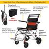 Portable And Foldable Self Propel Lightweight Wheelchair Travel Push Chair