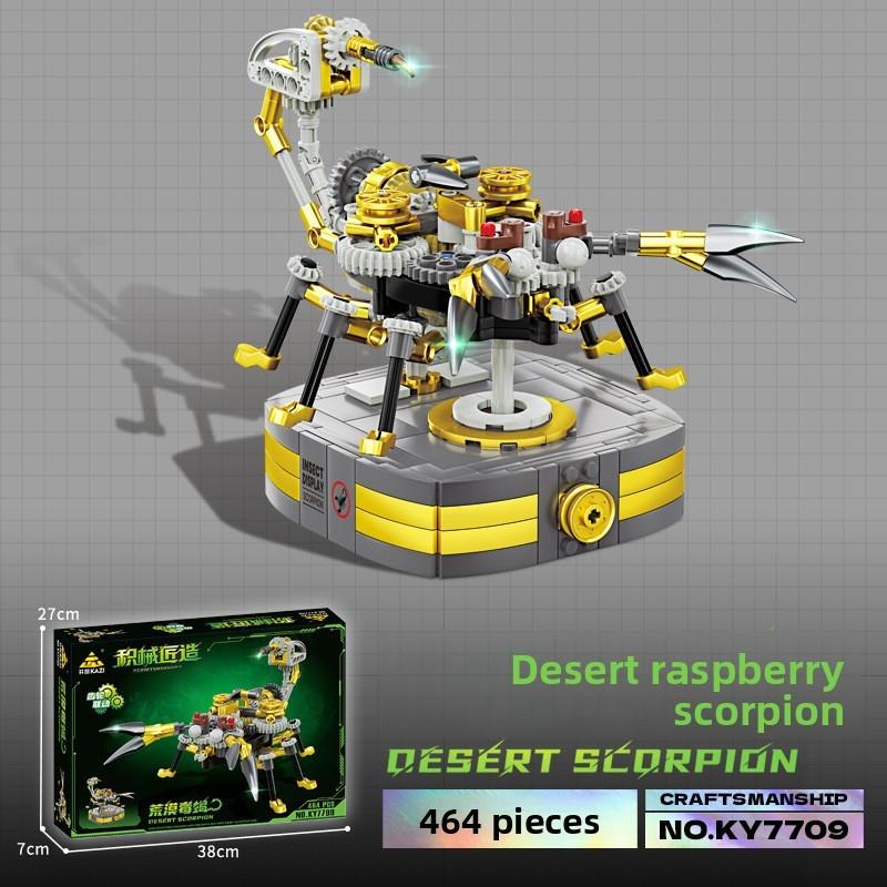 Mechanical Combat Beetle Dragonfly Scorpion Shark Assembly Building Blocks Toy For Kids Educational Toy