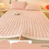 Молочный бархат Стеганый матрас Фланелевый Утолщенный Однотонный Татами Матрас Защитный мат