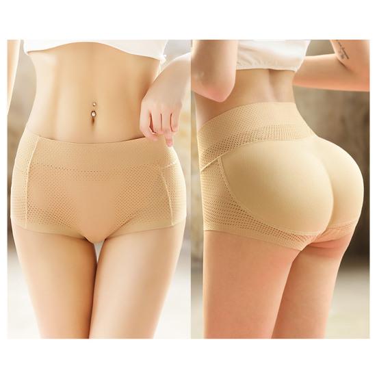 Шикарные бесшовные трусы с высокой талией, приятный для кожи усилитель бедер