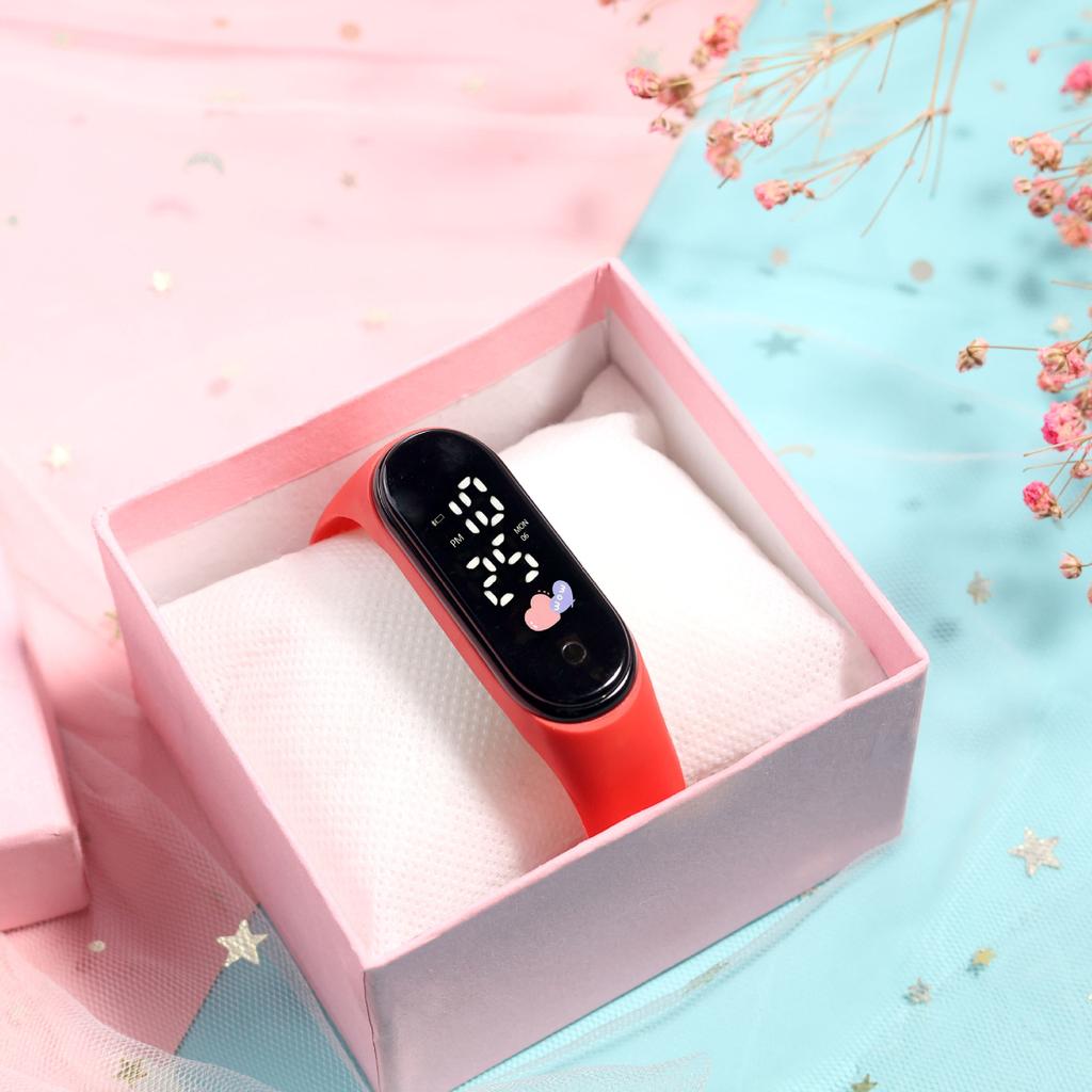 Основная мода Reward детские часы школьные студенческие светящиеся светодиодные часы детские электронные часы для девочек мальчиков часы Love Unique