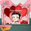 B-Bettys Boops Anime Photography Backdrops Photo Background Wallpaper Studio Waterproof Products Photographic Props