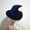 Korean Style Witch Hat Star Pendant Halloween Hat Casual Wool Bucket Hat  Cosplay Costume