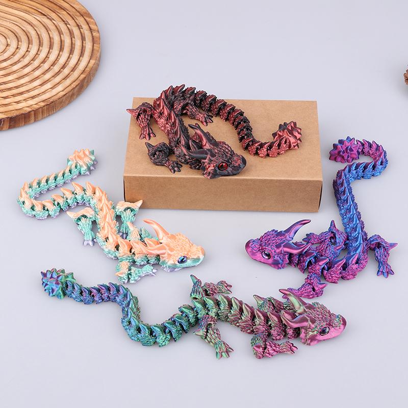 1 шт. Настольное украшение Игрушка Новая 3D-печать Акацуки Модель Волшебного Дракона Многосуставная Подвижная Креативная Настольная Домашняя Декорация Подарок