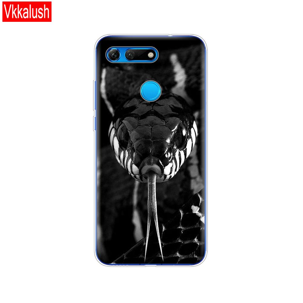 Силиконовый чехол для телефона для Huawei Honor View 20 V20, чехол из ТПУ, мягкий силиконовый чехол для Honor V20, чехол с милым животным узором