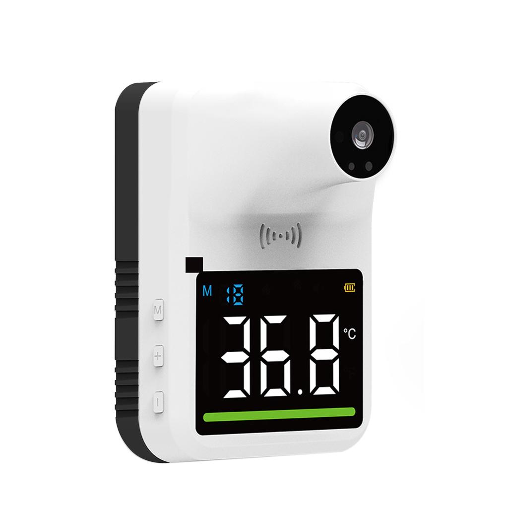 Wall Mounted Non-contact IR Thermometer with Multi-Language Voice Broadcast  Celsius /  Fahrenheit  Auto Measuring