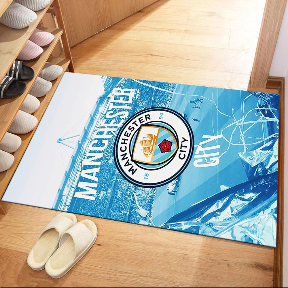 Квадратные ковры Love Manchester City Fc — отличный выбор для гостиных, спален, домашнего декора и в качестве подарков.