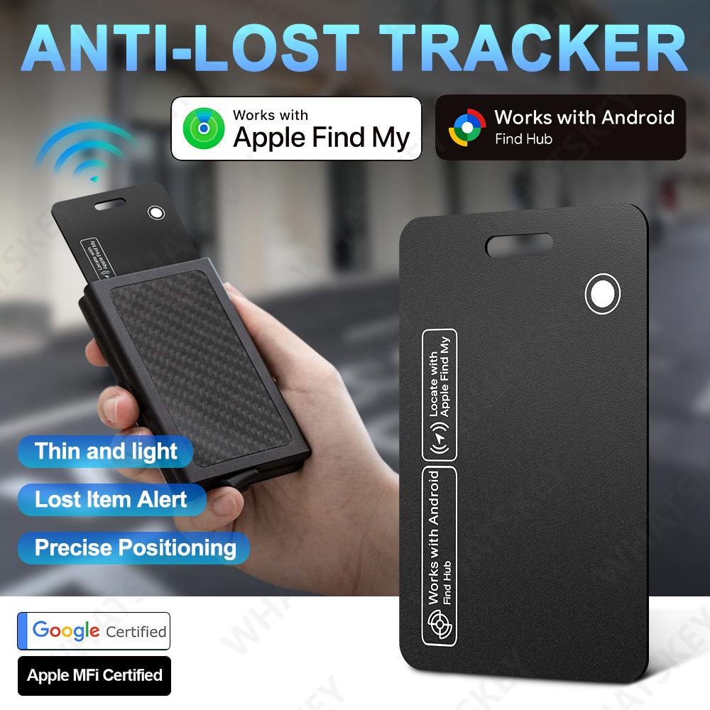 Wireless Charging Tracking Location Wallet Tracker Card Waterproof GPS Locator Work with IOS Google Find My Bluetooth Tracker 5