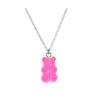 Handmade 11 Colors Candy Cartoon Bear Chokers Chain Necklaces Cute Jelly Pendant For Women&Girl Daily Jewelry Party Gifts