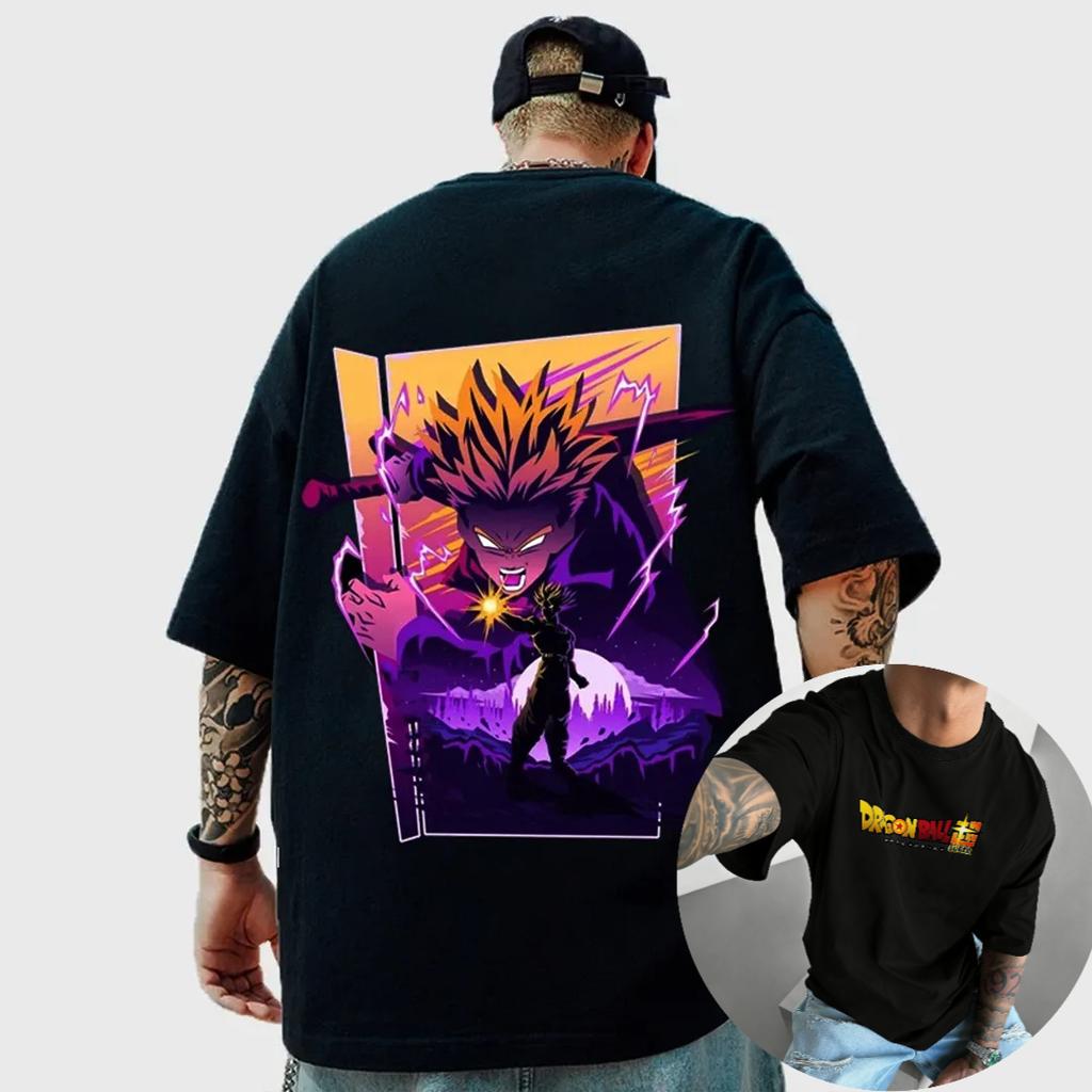 Новая аниме-футболка Dragon Ball с принтом Goku, с круглым вырезом, с короткими рукавами, летняя 2026, мужская, свободная, дышащая, спортивная, хлопковая