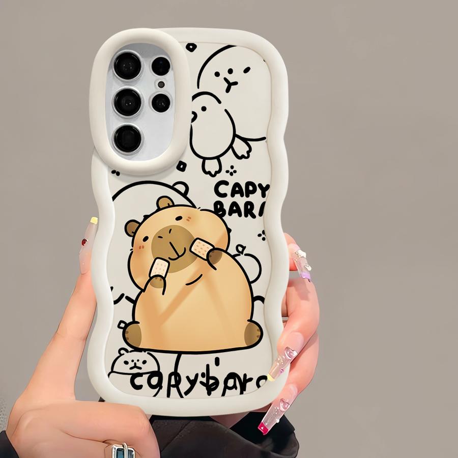 Капибара Милый Крутой Мягкий Чехол для Телефона для Samsung Galaxy S21 S20 FE S23 Plus A25 S24 S22 Ultra S25 A26 A24 A54 A55 A36 A35