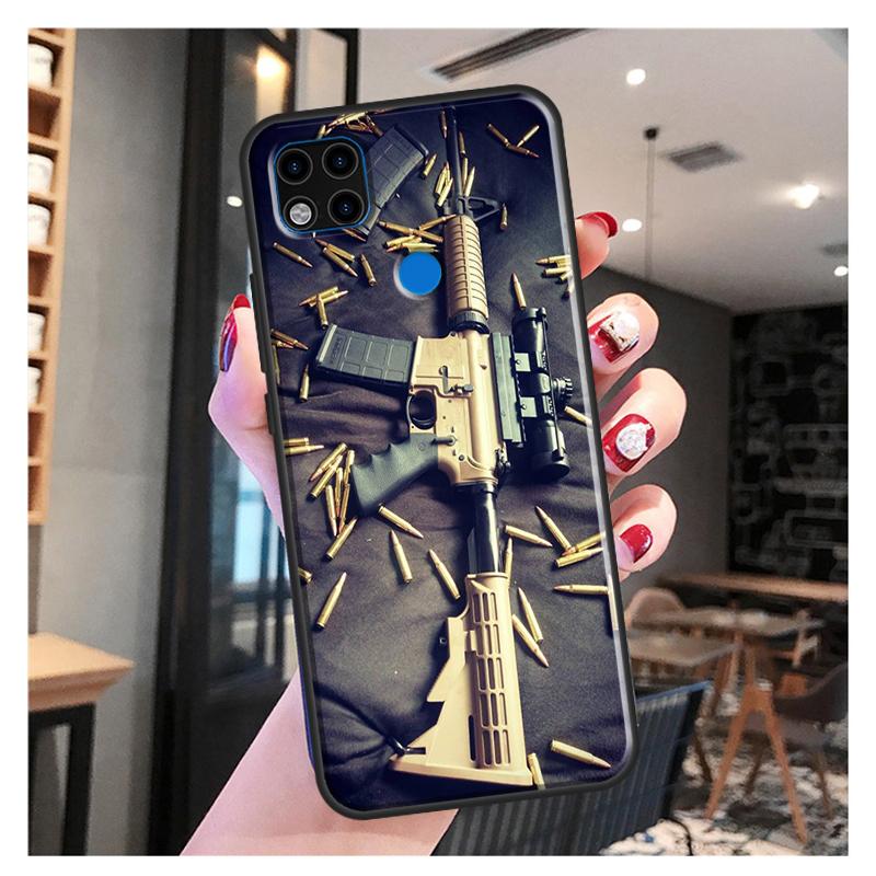 AK47 пистолет пули принципиально для Xiaomi Redmi Note 10S 9S 8T 9 Note 10 Pro Note 11 Pro Redmi 9C 9A 9T мягкий чехол