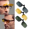 Driving Night Vision Clip-on Flip-up Lens Sunglasses Unisex Shades Women Men Cool Eyewear UV 400