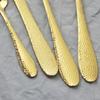 6People Gold Cutlery Set Knife Fork Tea Spoon Tableware High Quality Stainless Steel Dinnerware Home Kitchen Flatware Silverware