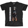 NOTEE Мужские футболки с портретом добермана Dobermann Dobi от Wilsigns Siviwonder Черные