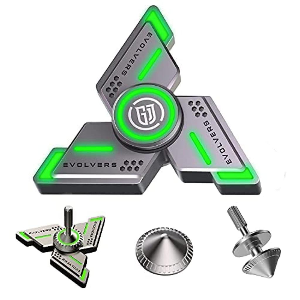 Спиннеры Cyclone Fidget со светящимся, прочным высокоскоростным бесшумным подшипником, спиннером для пальцев для взрослых и детей (Аксессуары «сделай сам» в комплекте)