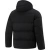Li Ning Solid Color Short Hooded Zipper Long Sleeve Down Jacket Men Outerwear Black AYMU701-1