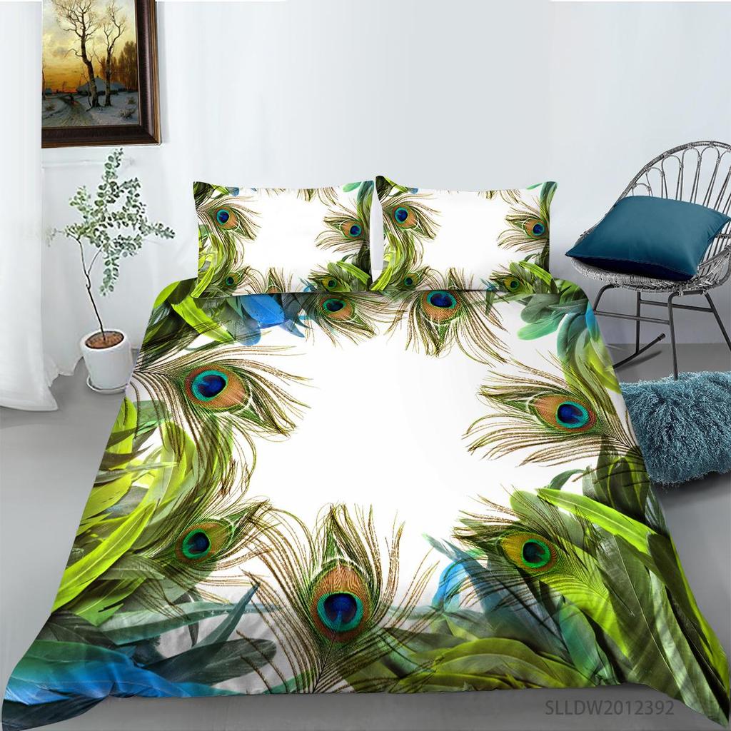 Новая мода 3D принт павлина пододеяльник ручка павлина Постельное белье пододеяльник красивый домашний покрывала один размер постельная одежда