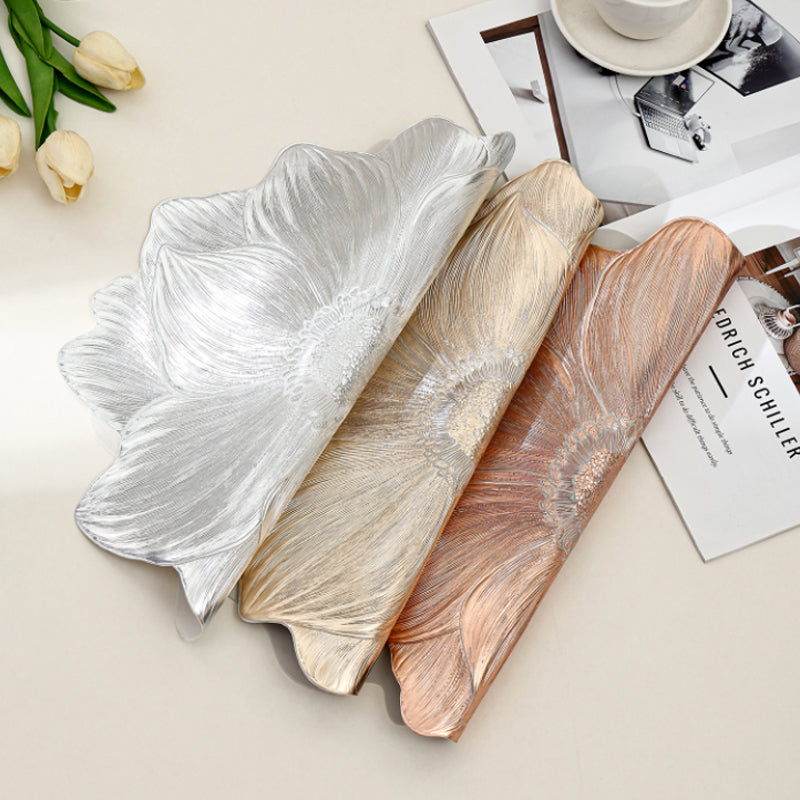 Подставка под тарелку в форме лотоса, термостойкая и моющаяся, декоративная, термостойкая, для стола, подставки под стаканы, для домашней вечеринки, свадьбы