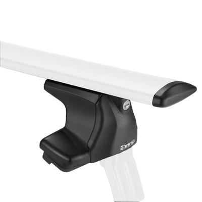 Carmate XS250BK Аэробаза Стойка Багажник на крышу для Гладких Сквозных Крыш Увеличенная Ширина Загрузки со Сквозными Поперечинами, Тип,