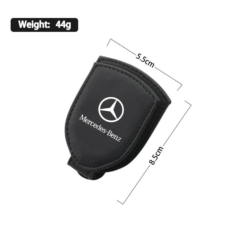 CEJ1 2025 Hot For Benz Car Leather Multifunction Glasses Clip Sunglasses Hanger For Benz W202 W212 W126 W140 W168 W177 CLS GLE GLC GL