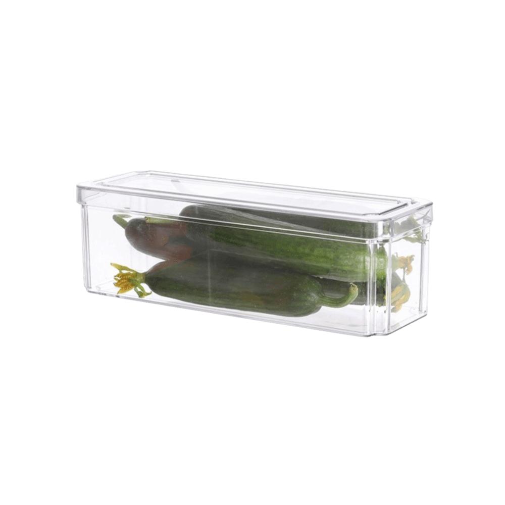 with Lids Fridge Organizer Box Transparent Kitchen Storage Box Fridge Drawer Organizer  Office