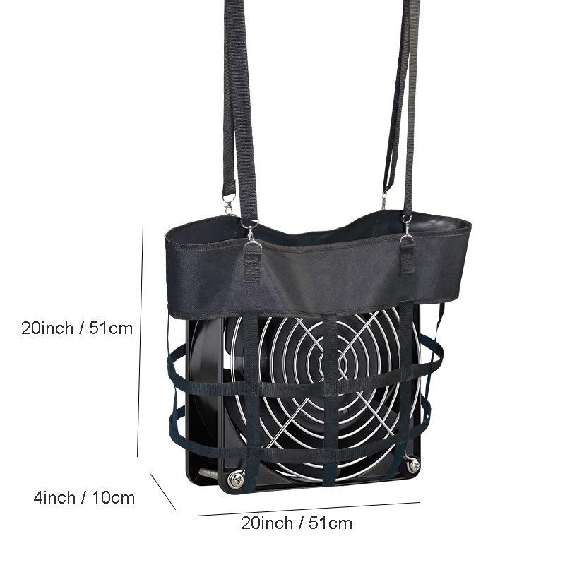 Stable Fan Package: Hanging Box Fan Bracket for Equestrian Performance and Terrace Use