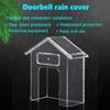 1 Pc Smart Home Wireless Doorbell Rain Cover Waterproof Cover Doorbell Ring Chime Button Transparent Waterproof Home Waterproof Shell