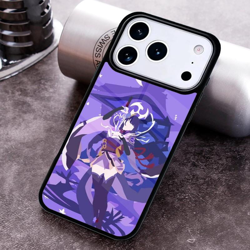 Чехол для телефона Raiden Shogun Baal Genshin Impact для iPhone 17 16 15 Pro Max Air 14 13 12 11 Plus Ударопрочный Capa Cover