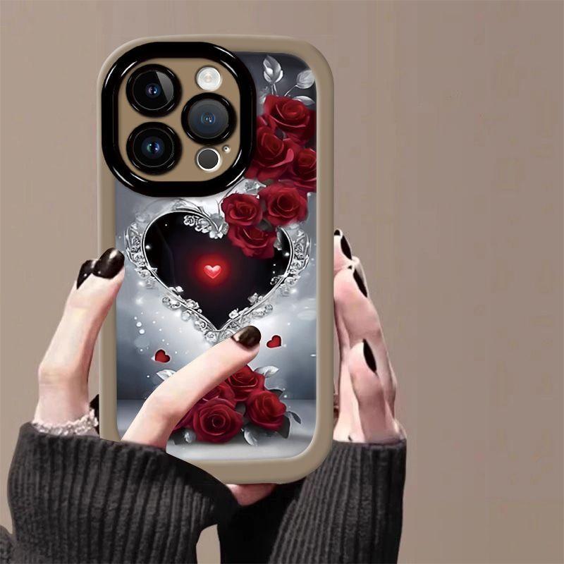Чехол для мобильного телефона iPhone15 Apple 15Pro/15promax/15Plus силикон с защитой от падения