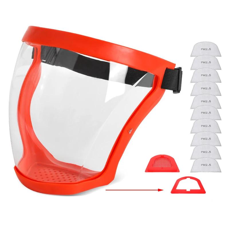 Масляно-брызгозащищенная маска, полнолицевой щиток, прозрачная защитная маска, защитная крышка, противотуманная, пылезащитная, велосипедная маска