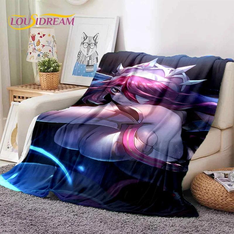 3D милый Genshin Impact мультфильм игра мягкий фланелевый плед для кровати спальни дивана пикника, плед для отдыха на свежем воздухе сон подарок